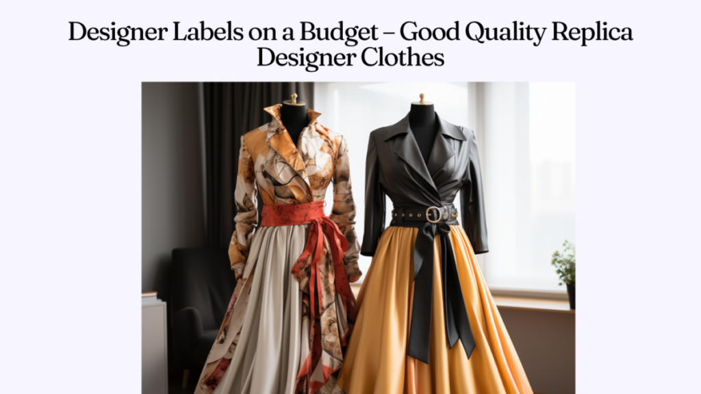 Designer Labels on a Budget – Good Quality Replica Designer Clothes